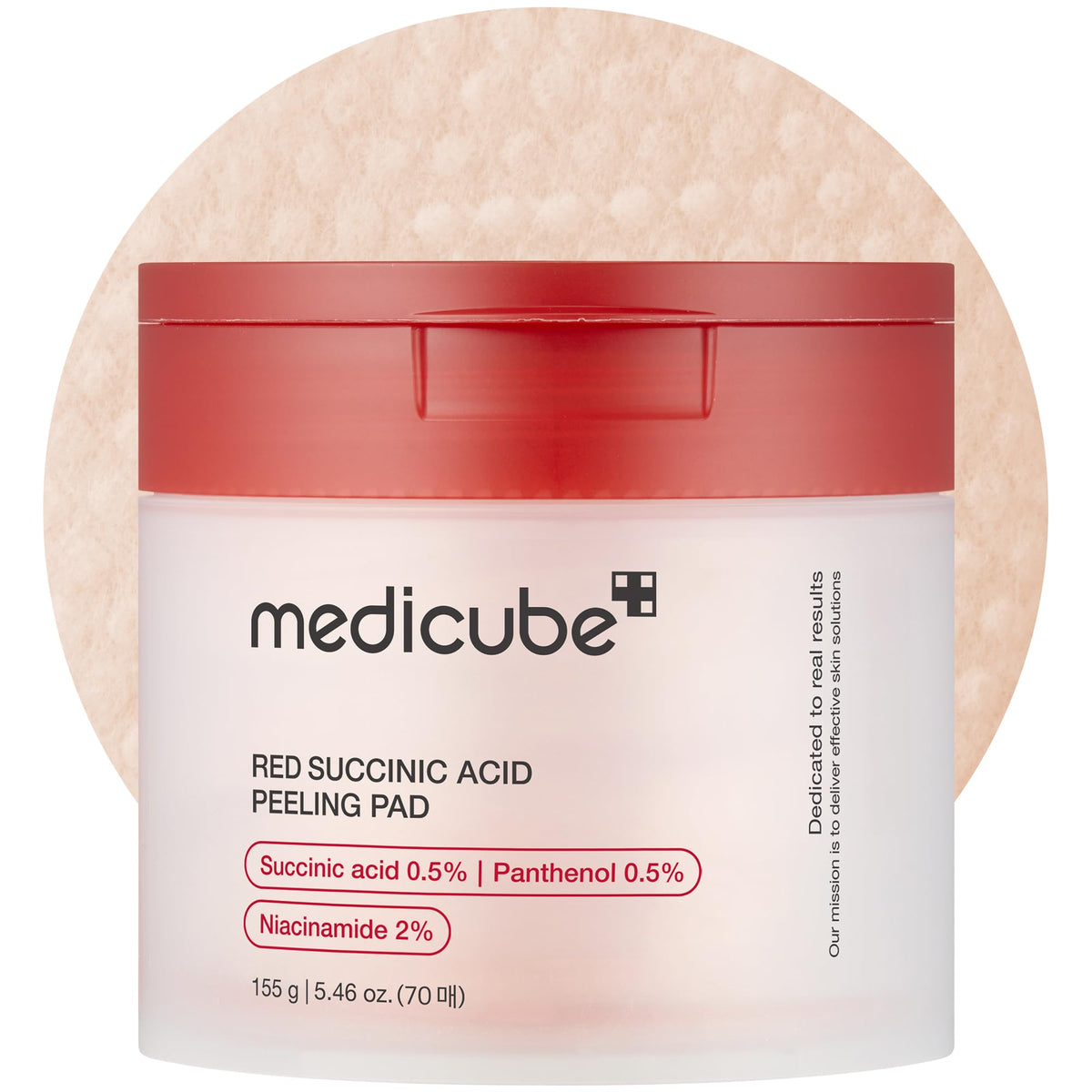 medicube front packaging showing product name and 70 pads for clear skin