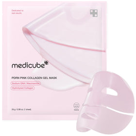 medicube front packaging showing mask and benefits for hydrated skin