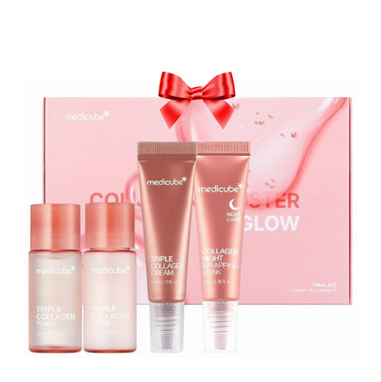 medicube front packaging showing full trial kit and convenience