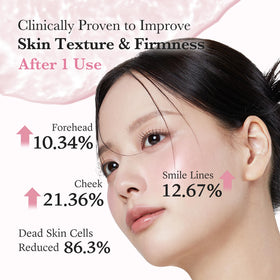medicube ingredient label emphasizing Pink PDRN collagen blend for smoother-looking skin
