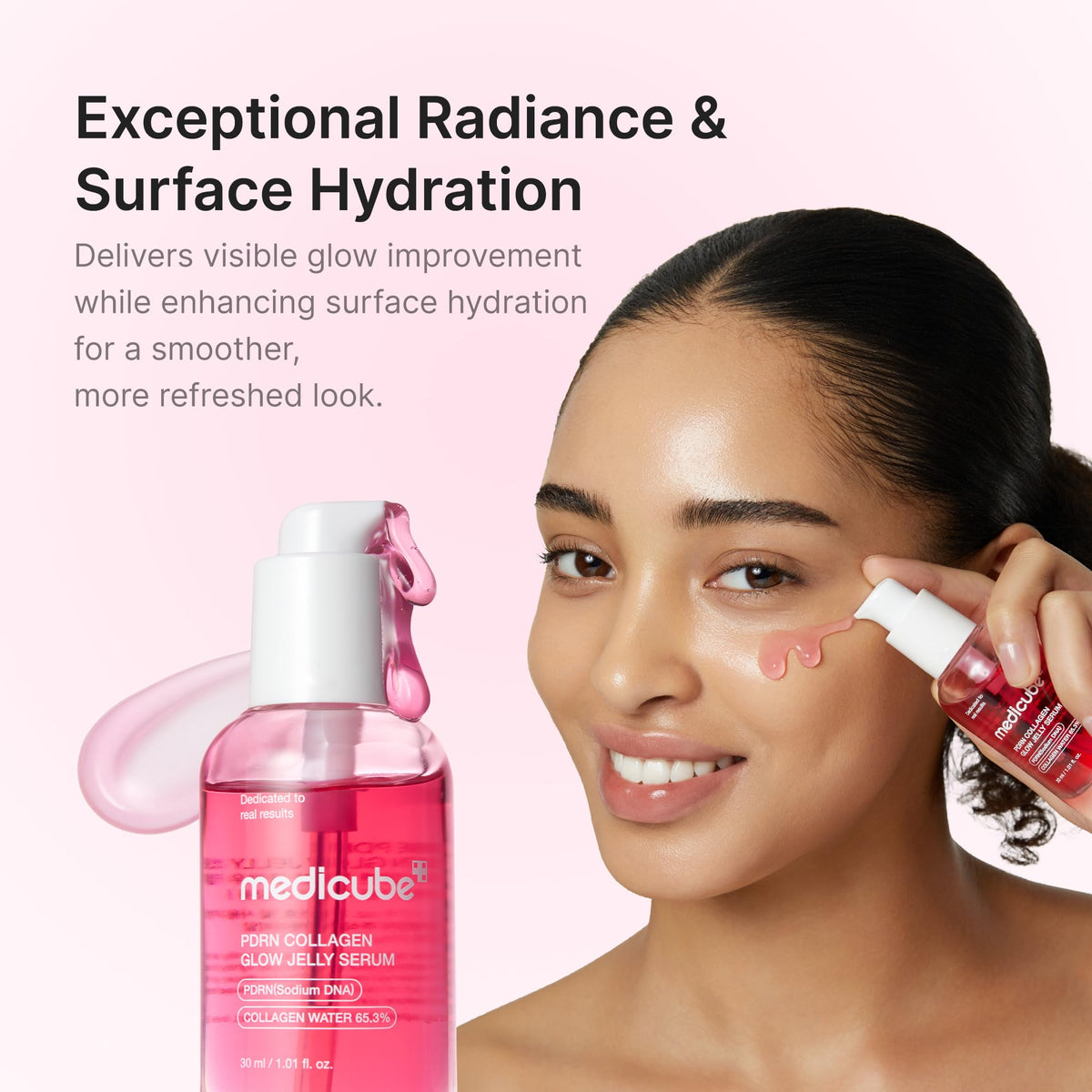 medicube ingredient focus PDRN and collagen, illustrates renewal benefit