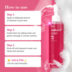 medicube ingredients label closeup highlighting PDRN and hydrating actives