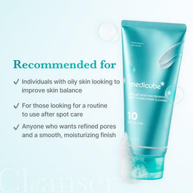 medicube ingredient label highlighting niacinamide and azelaic acid benefits