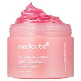 medicube jar front view showing clean packaging and benefit