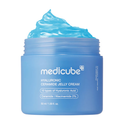 medicube front jar shot showing sleek packaging and daily hydration benefit