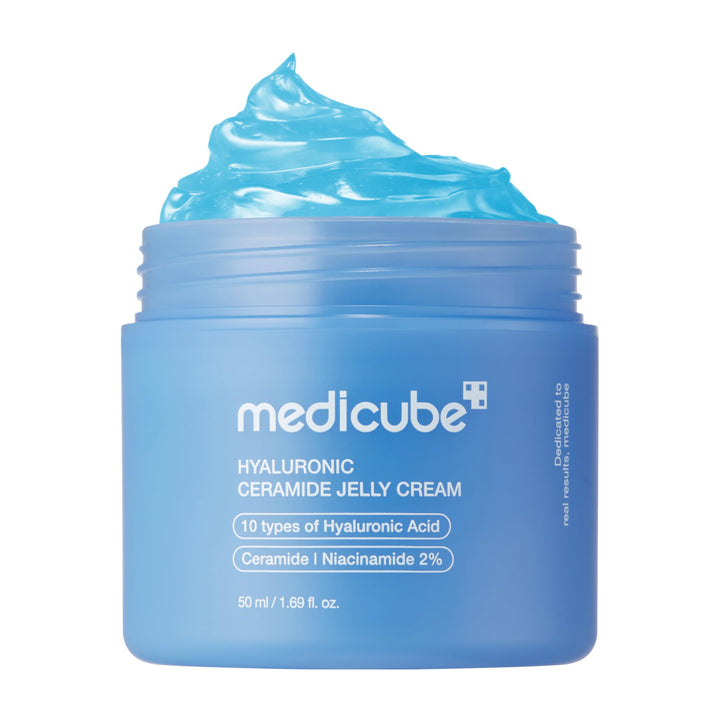 medicube front jar shot showing sleek packaging and daily hydration benefit