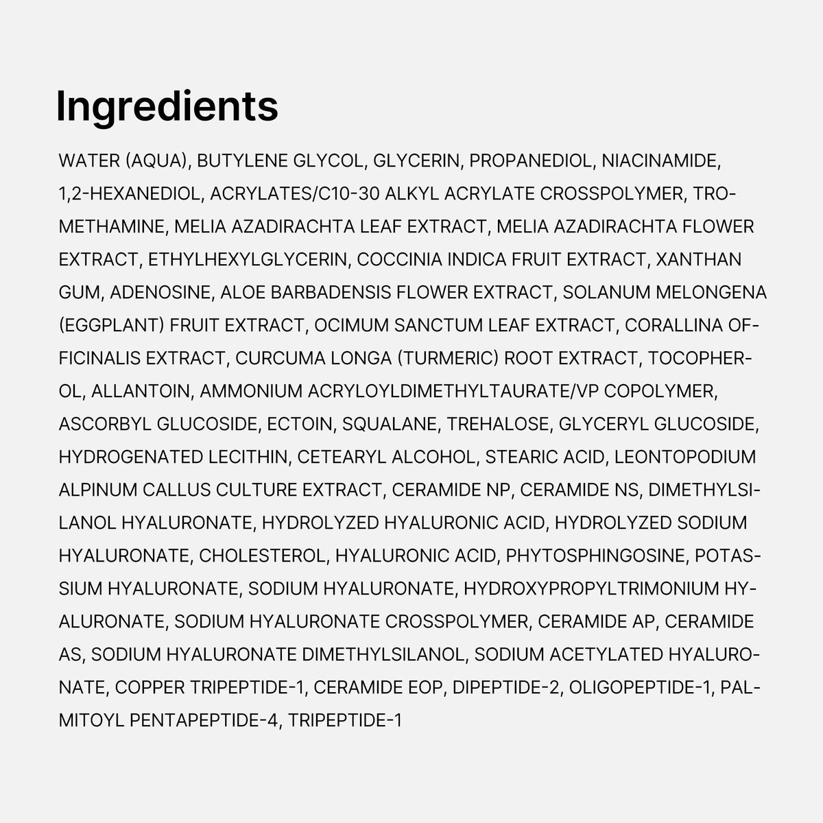 medicube outer packaging box displaying product name and ingredient focus