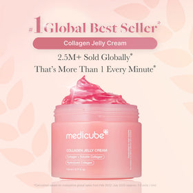 medicube jelly cream close-up texture demonstrating lightweight absorbency