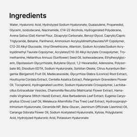 medicube label closeup listing key actives for barrier support