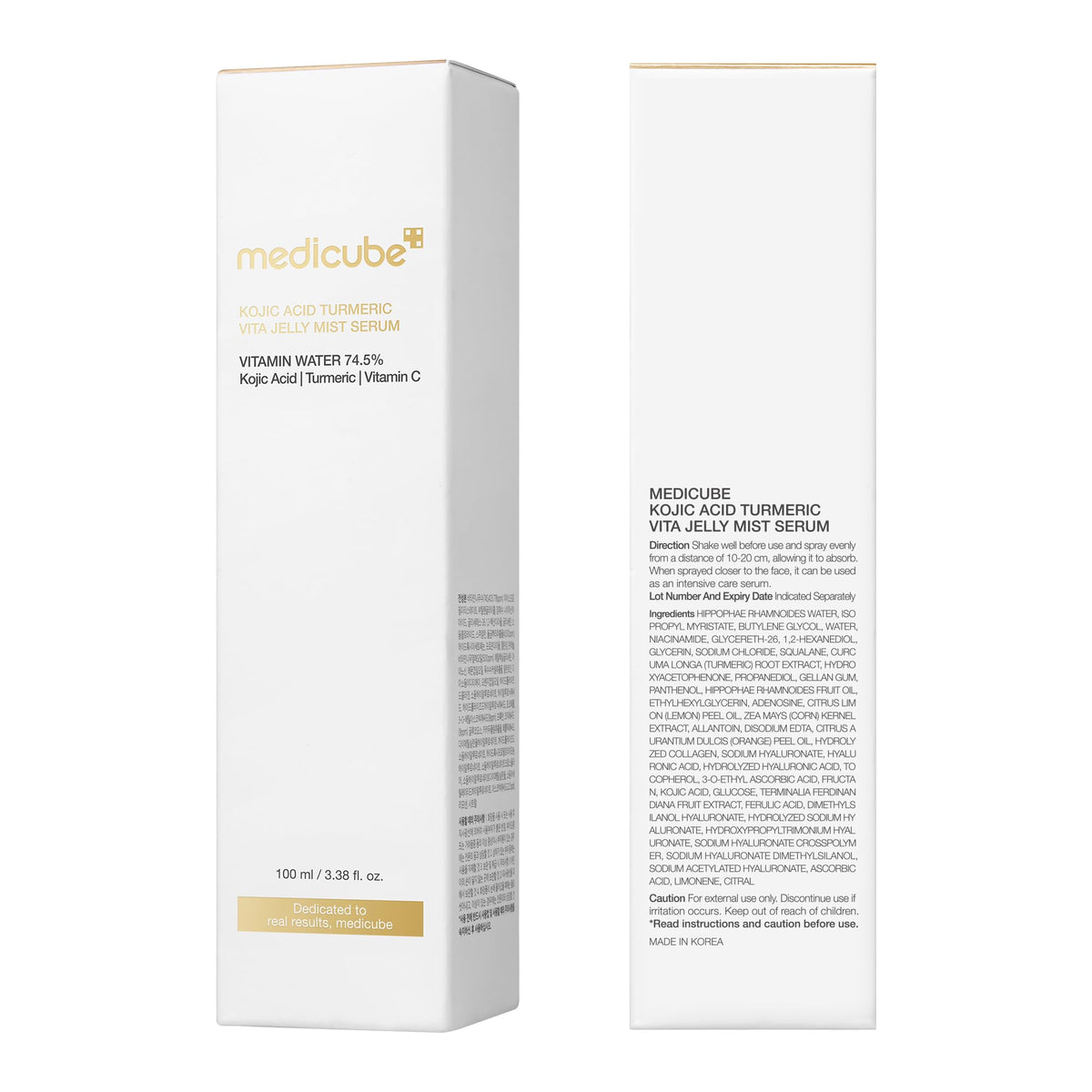 medicube in a travel bag scene for on-the-go brightening touch-ups