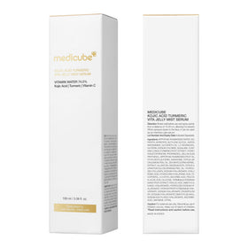 medicube in a travel bag scene for on-the-go brightening touch-ups