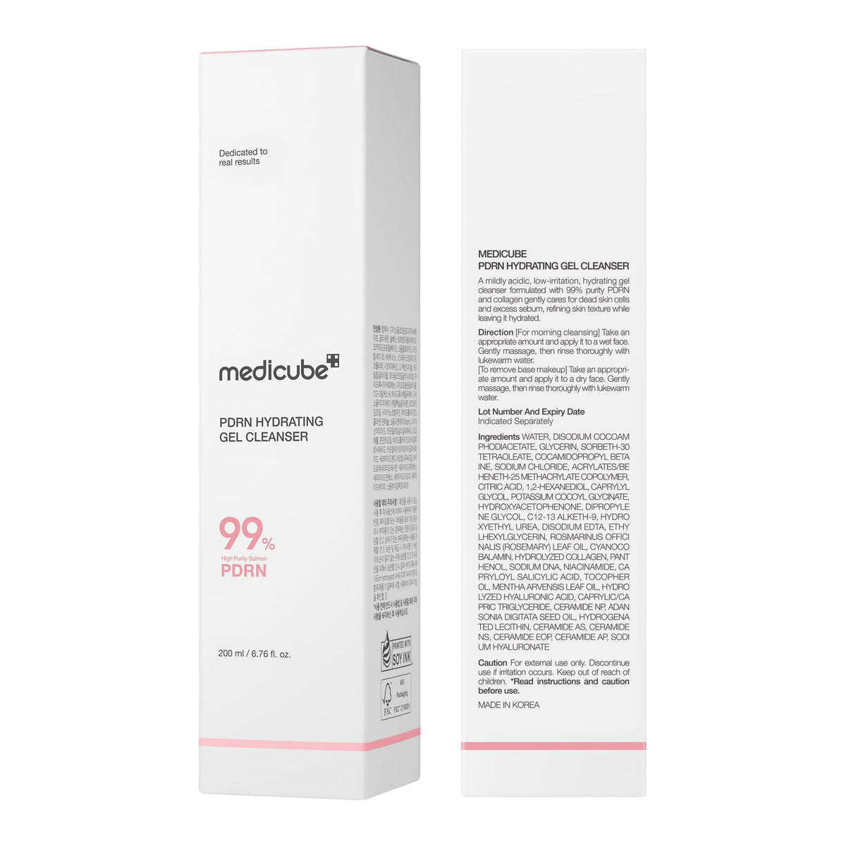 medicube on shelf lifestyle display promoting gentle pore care and radiance