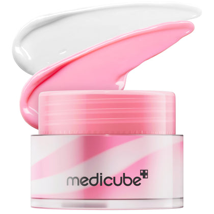 medicube jar front view showing compact packaging and brand clarity for travel