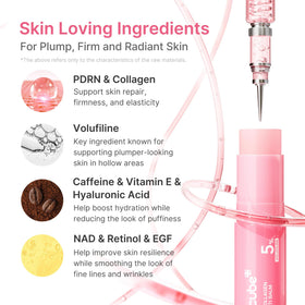 medicube balm on lips and smile lines demonstrating plumping and softening effect