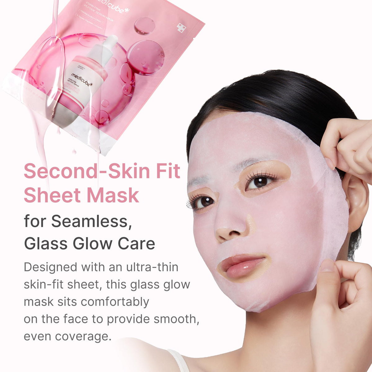 medicube pouring 23ml serum to show generous ampoule-level concentration