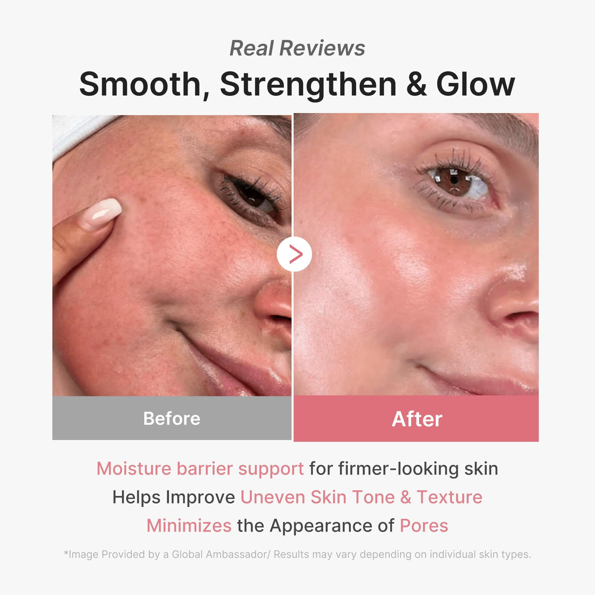 medicube model wearing mask demonstrating snug fit benefit