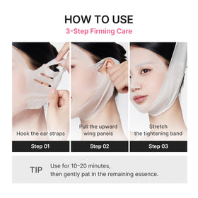 medicube mask on model frontal view for visible contouring and lift
