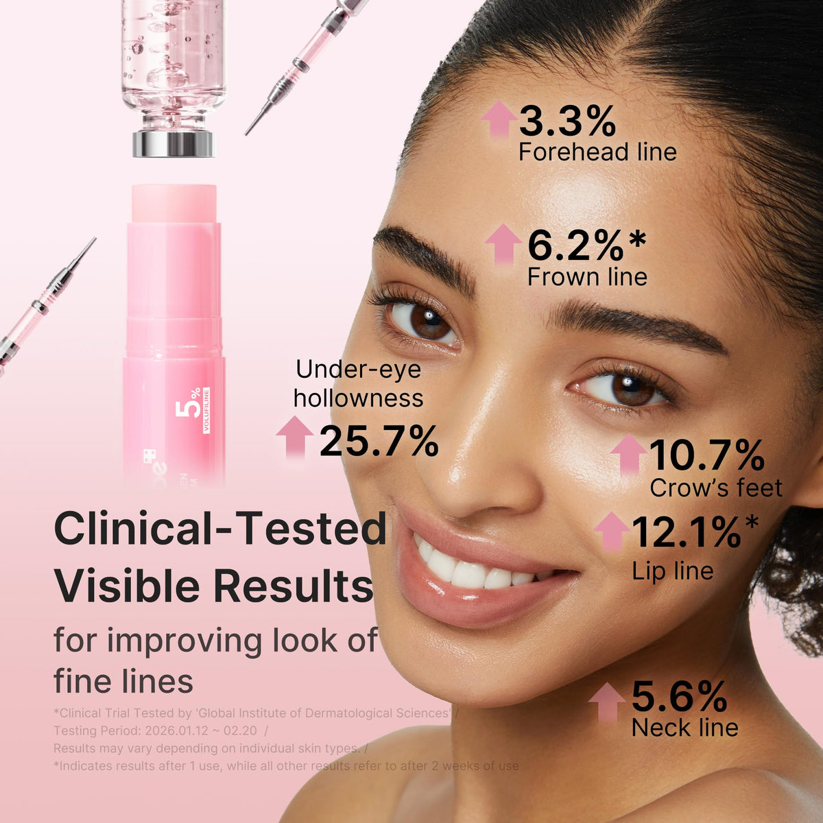 medicube used on neck and décolletage to visibly smooth and hydrate skin