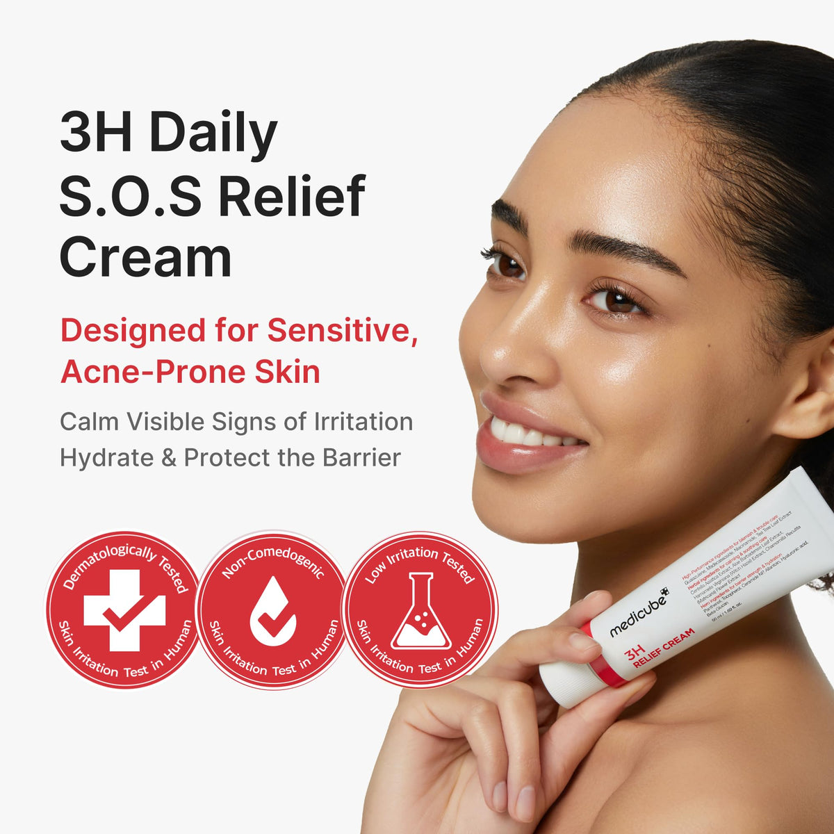 medicube open jar showing smooth cream texture for quick absorption