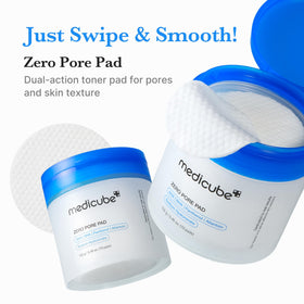 medicube embossed pad close-up showing textured side for effective exfoliation benefit
