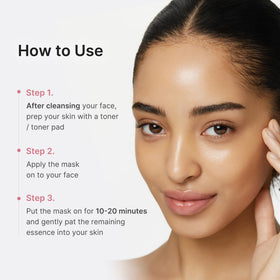 medicube mask worn by model demonstrating snug facial adherence
