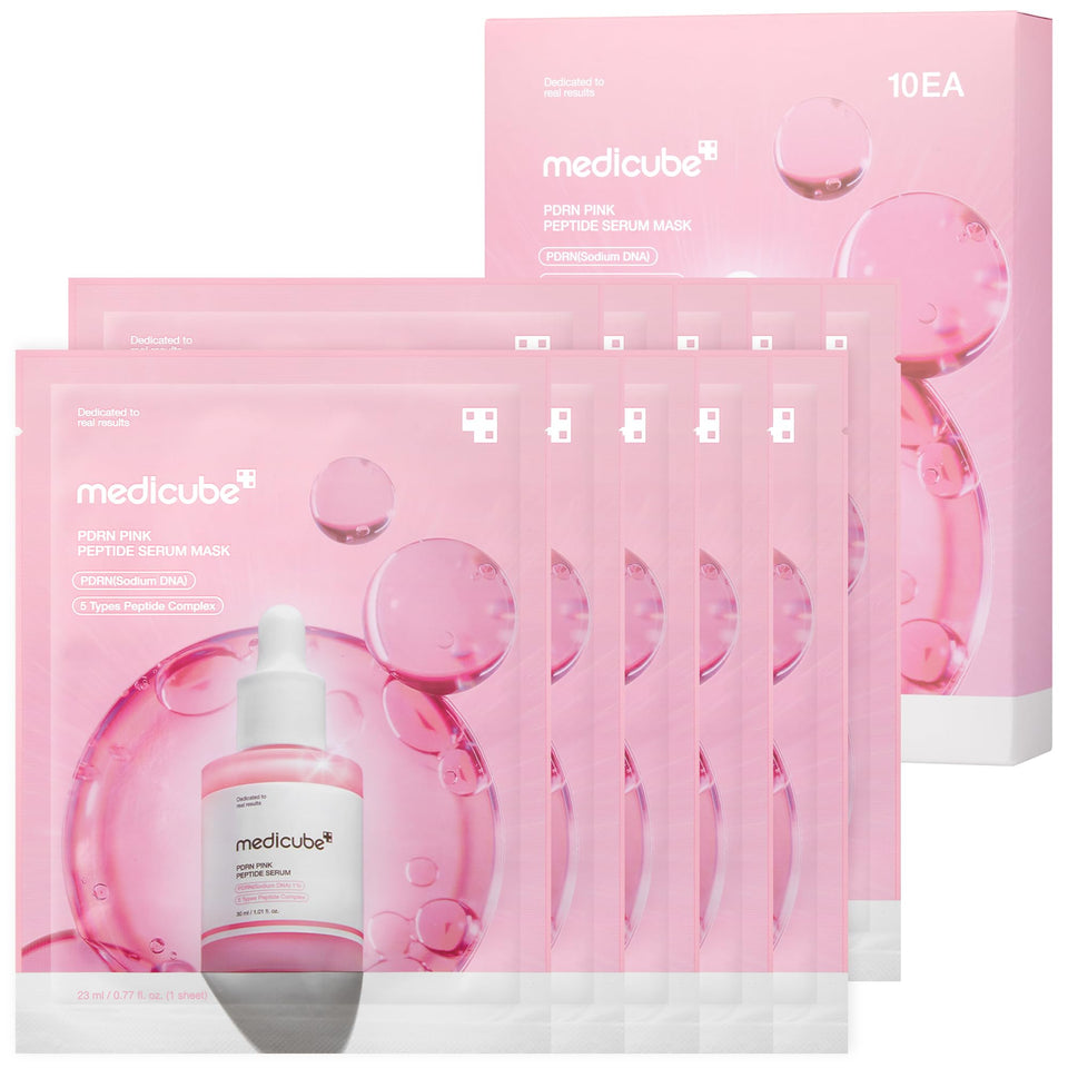 medicube front packaging showing ten ampoule masks and brand clarity