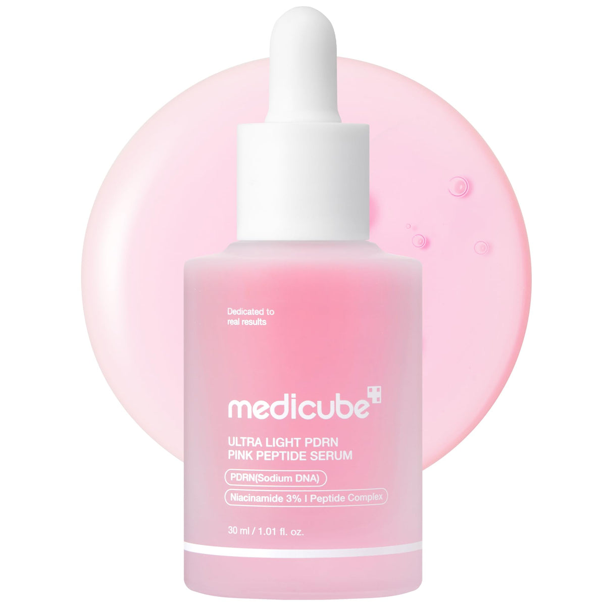 medicube front bottle showing compact design and easy application