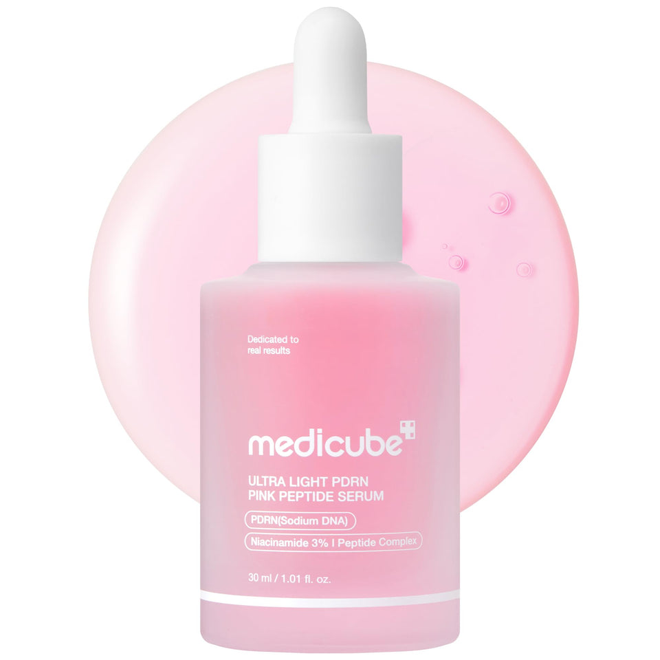 medicube front bottle showing compact design and easy application