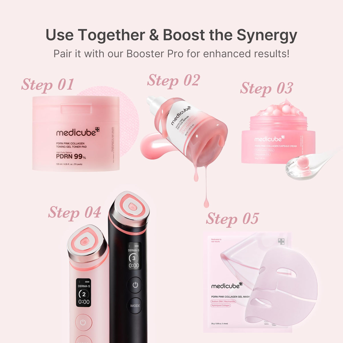 medicube bottle on bathroom counter in daily routine setting for consistency