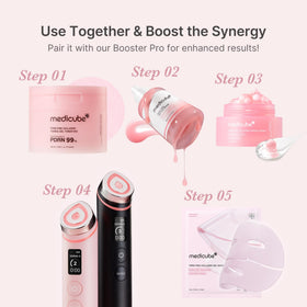 medicube bottle on bathroom counter in daily routine setting for consistency