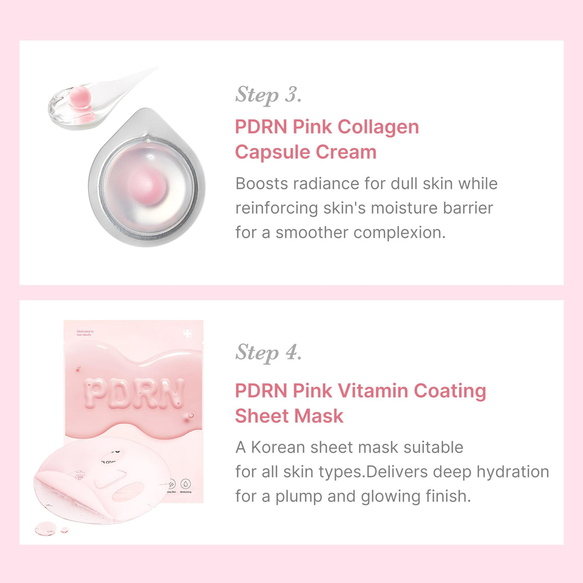 medicube PDRN Vita Coating sheet mask flat lay for quick 10–20 minute boost