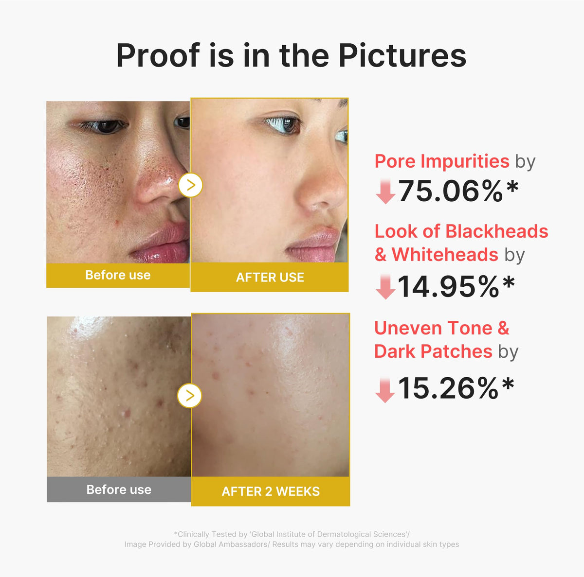 medicube ingredient label close-up listing acids and hydrators for transparency benefit