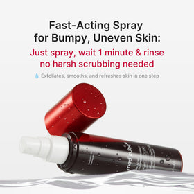 medicube red gel texture in a small pool highlighting micro-encapsulated particles for uniform exfoliation