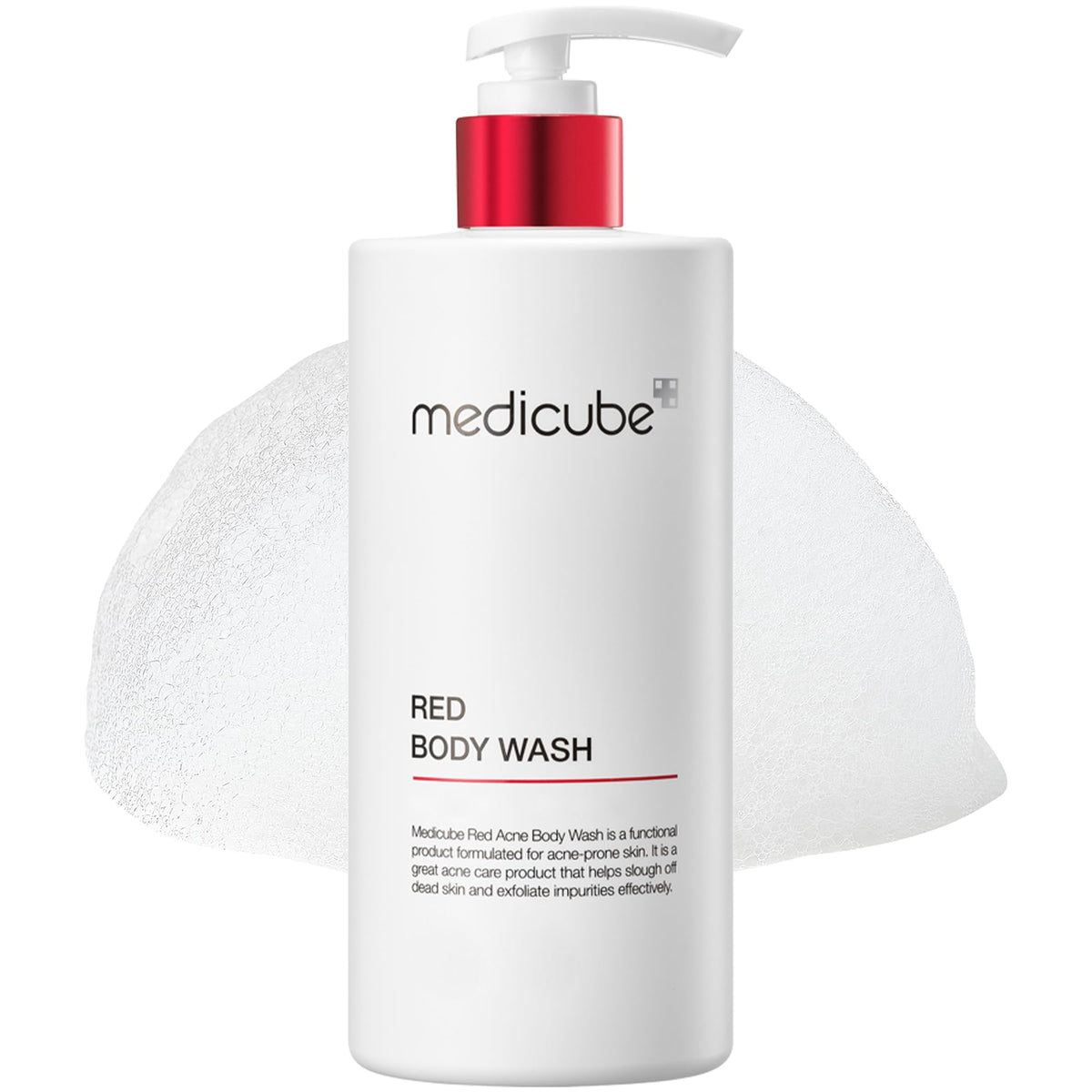 medicube front packaging showing bottle and label, clear product identity and benefits