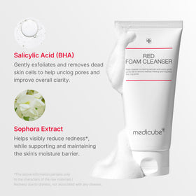 medicube salicylic acid ingredient visual highlighting pore-clearing benefit