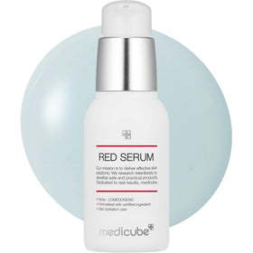 Medicube Red Serum 2.0 front bottle showing clean packaging and easy pump