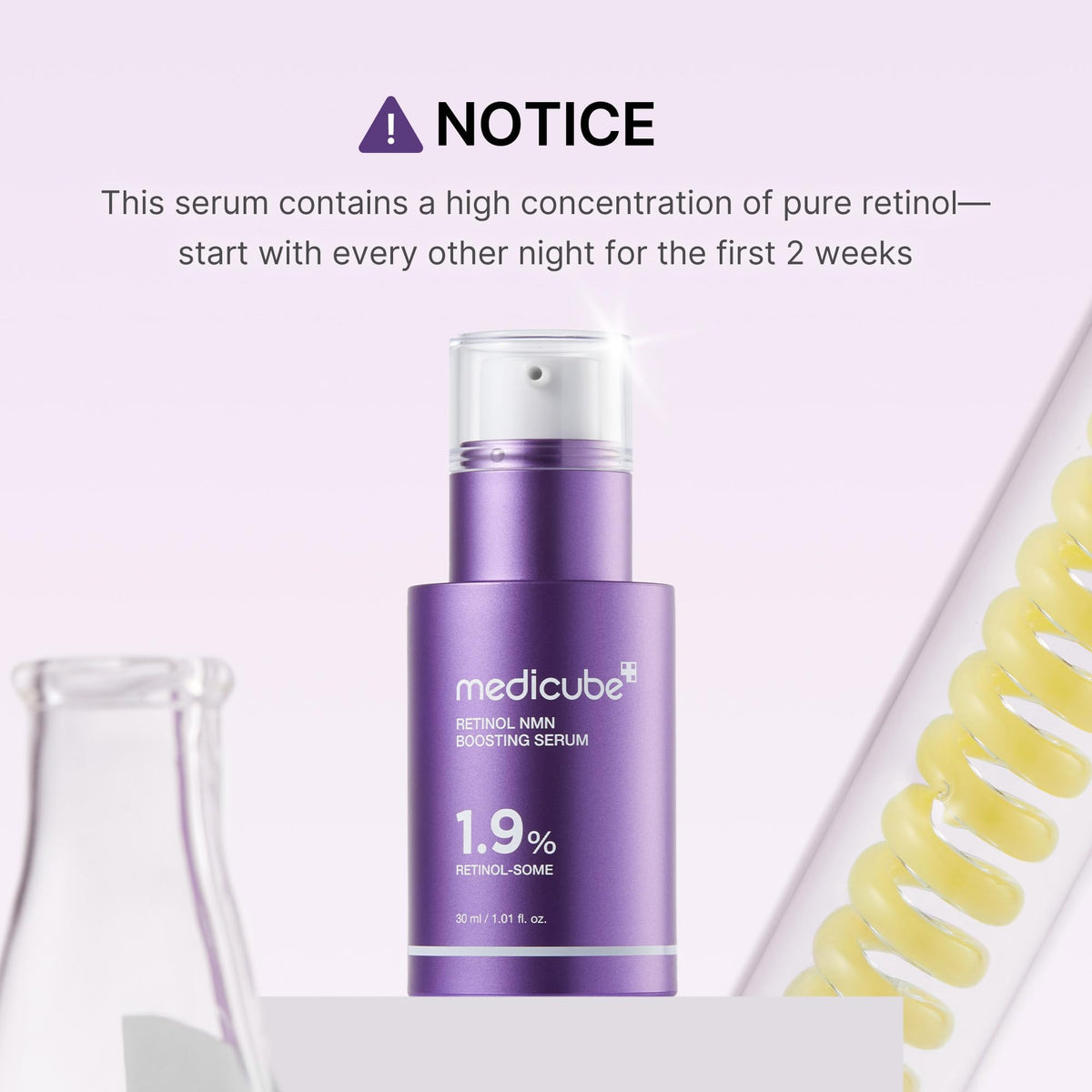 medicube applied on hand demonstrating absorbent texture and quick absorption