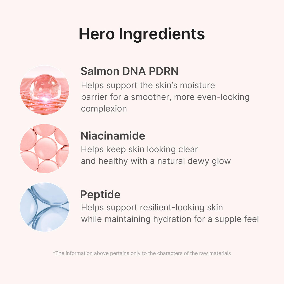 medicube close-up of pink serum texture highlighting ampoule hydration
