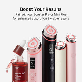 medicube serum absorbed into skin, showing quick penetration and non-greasy finish
