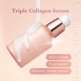 medicube dropper dispensing lightweight serum demonstrating quick absorption