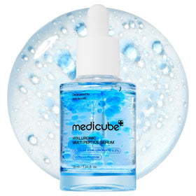 medicube front bottle view showing sleek package and hydration benefit