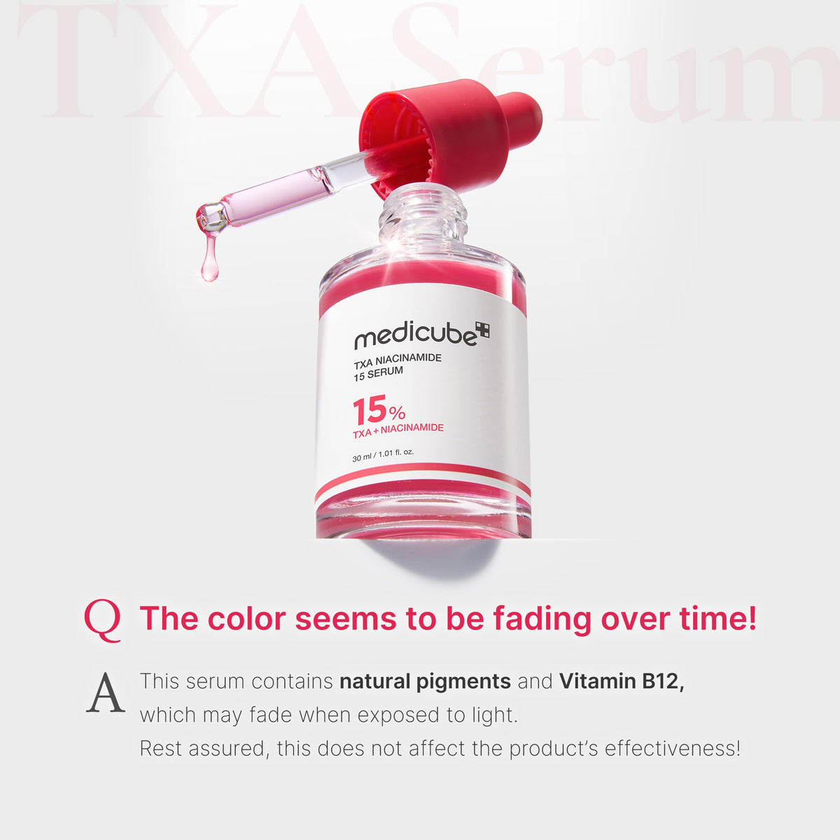 medicube serum on hand application illustrating quick absorption and glow