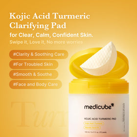 medicube single pad close-up texture highlighting gentle exfoliation