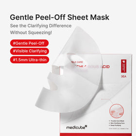 medicube single peel-off sheet unfolded to show ultra-thin fit