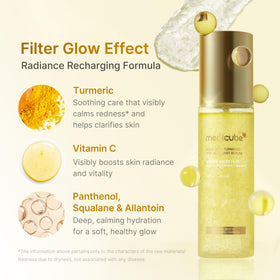 medicube mist spraying into hand, fast absorbing serum convenience