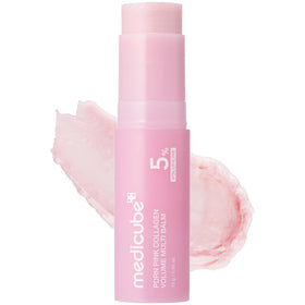 medicube stick front view showing compact plumping design and easy-apply benefit