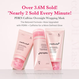 medicube texture close-up revealing pearl-pink film for smooth overnight coverage benefit