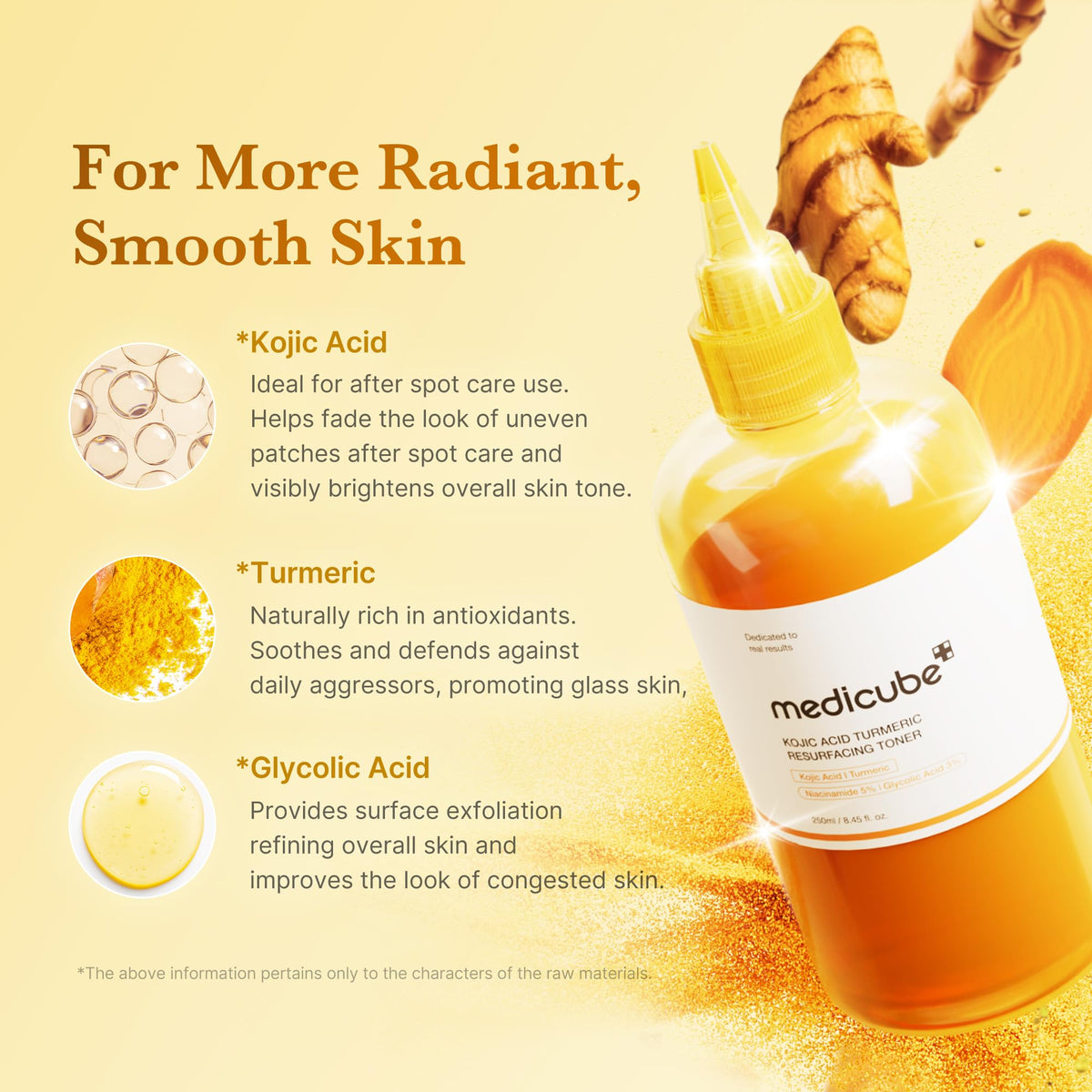 medicube toner texture on hand illustrating thin non-sticky absorbency