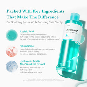 medicube watery texture poured on palm, absorbs quickly for balance