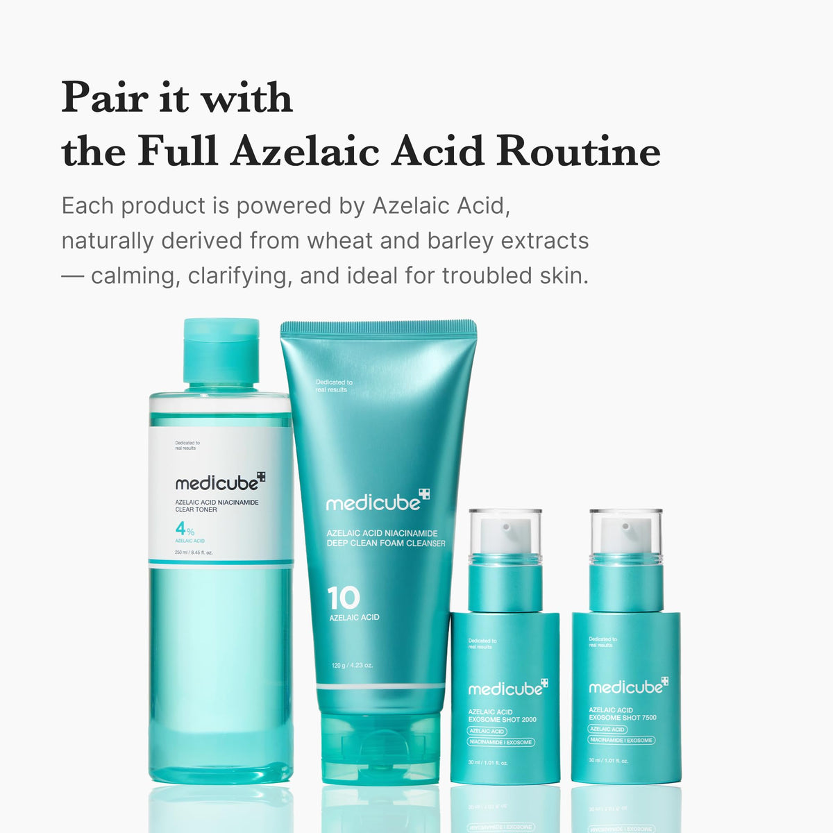 medicube on bathroom shelf styled for daily calming skincare ritual